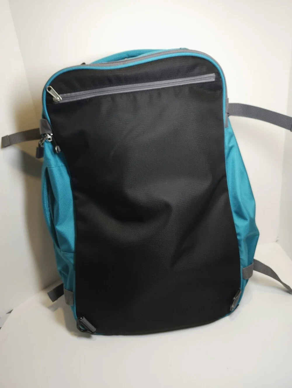eBags Mother Lode Backpack Travel Luggage Carry On Bag Expandable Teal Blue